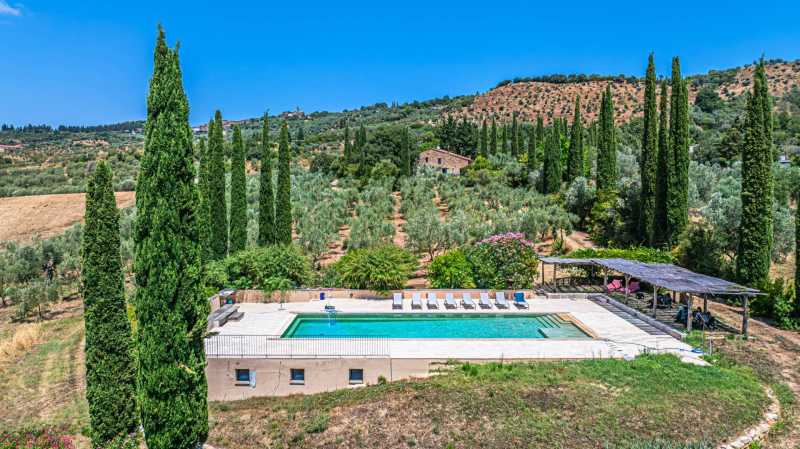 Villa med romersk arv til salgs i Toscana